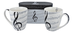 Set de dos tazas grandes con caja