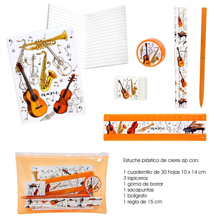 6 Sets papelería 