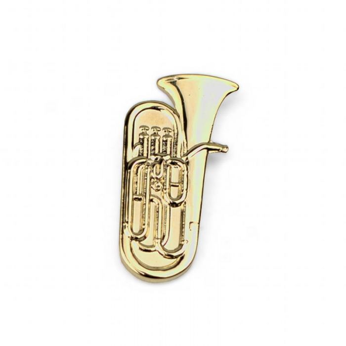 Pin tuba dorada 3D
