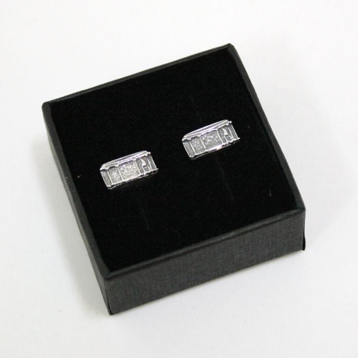 Mini Pendientes caja plata