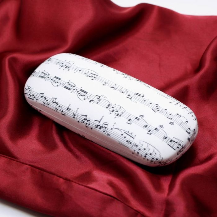 Funda para gafas notas musicales