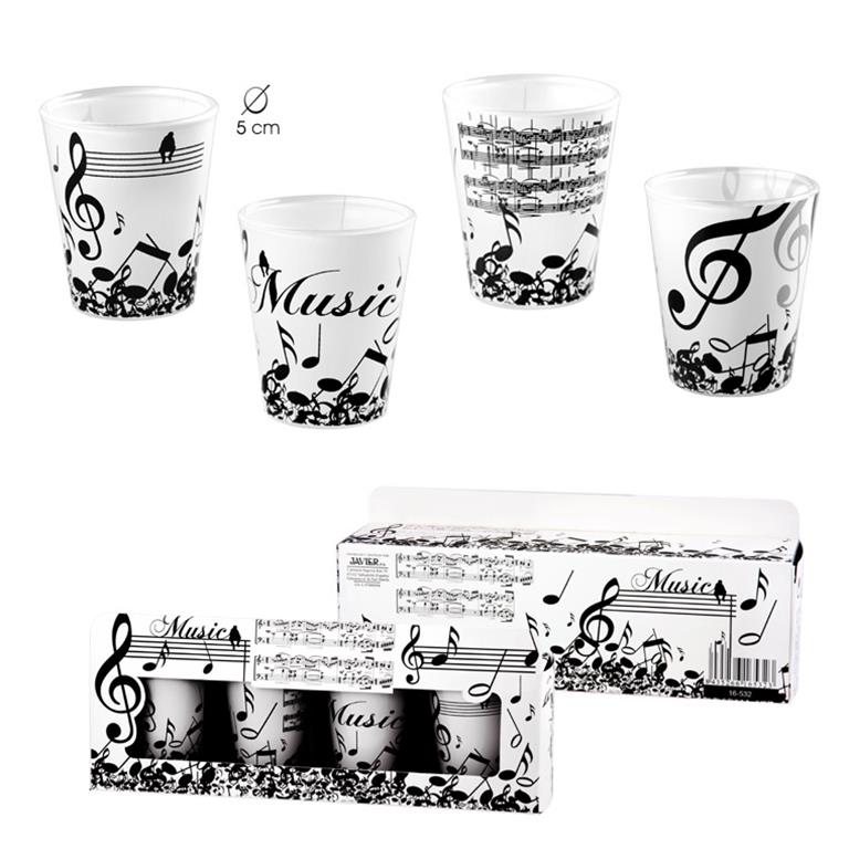4 vasos de chupito 