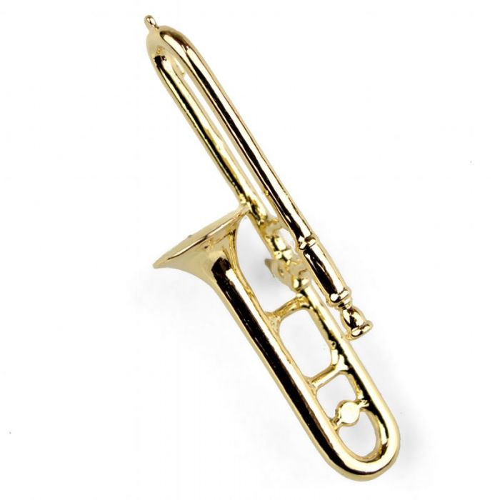 Pin trombón dorado 3D