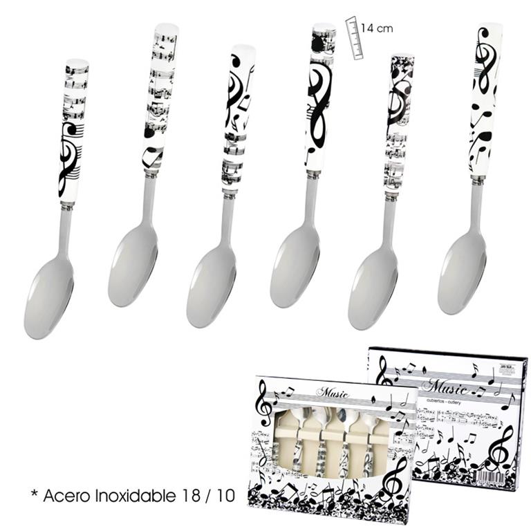Juego de 6 cucharillas de postre 
