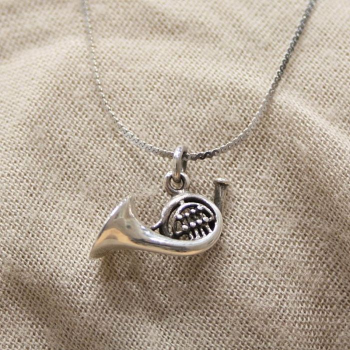 Colgante trompa plata