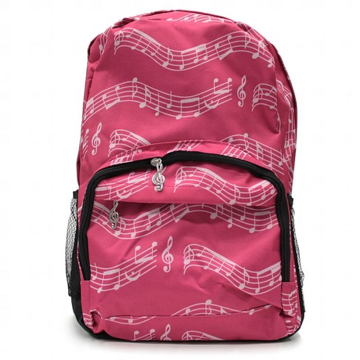 Mochila partitura rosa