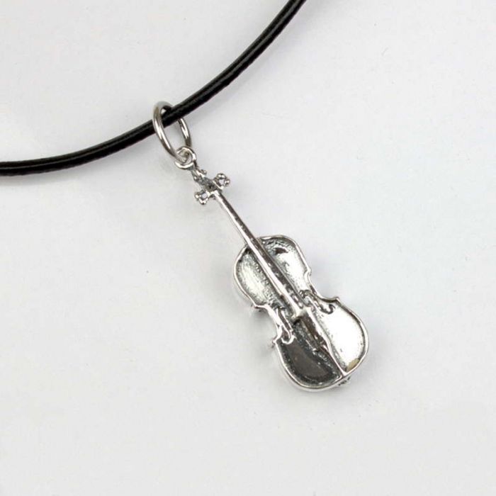 Colgante violoncello plata