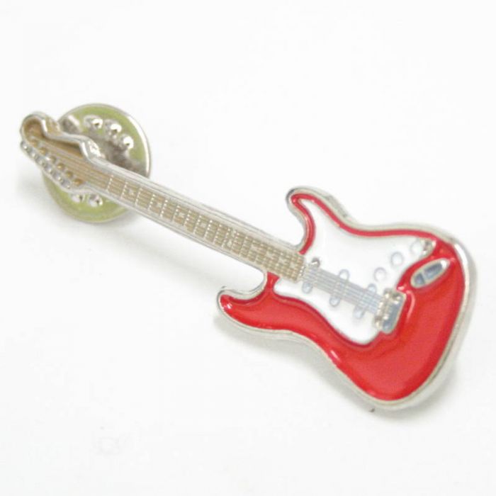 Pin guitarra eléctrica roja 1