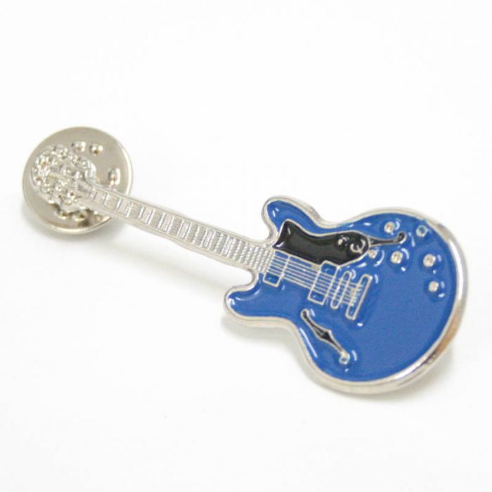 Pin guitarra eléctrica azul