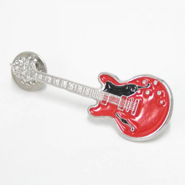 Pin guitarra eléctrica roja 2