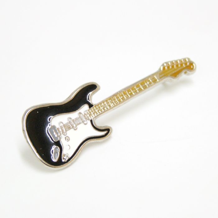 Pin guitarra eléctrica negra 2
