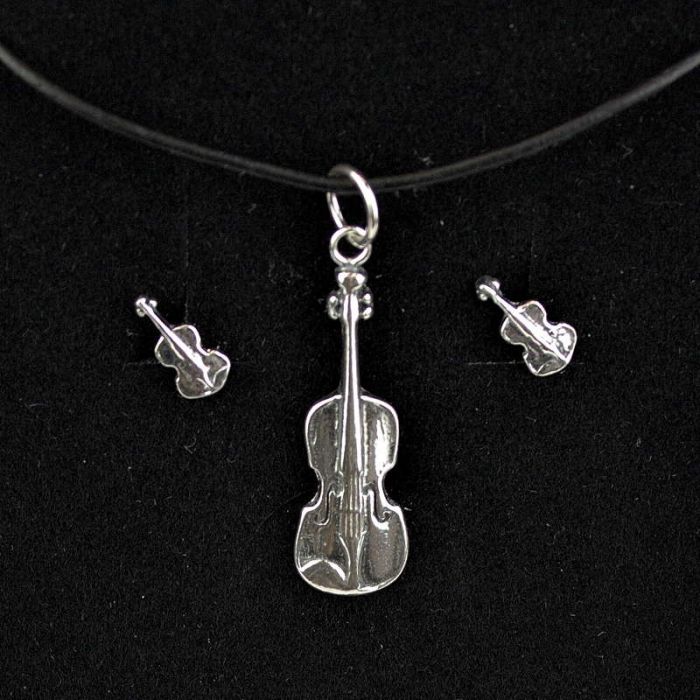 Conjunto violín plata