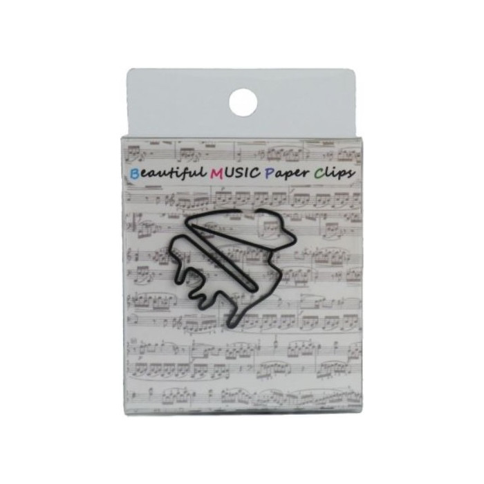 Pack 15 clips piano negro