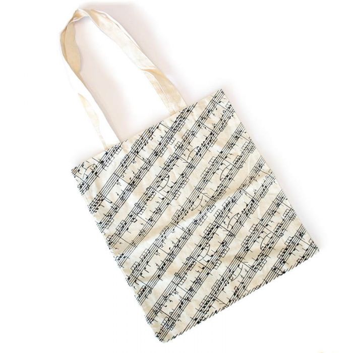 Bolsa algodón partitura