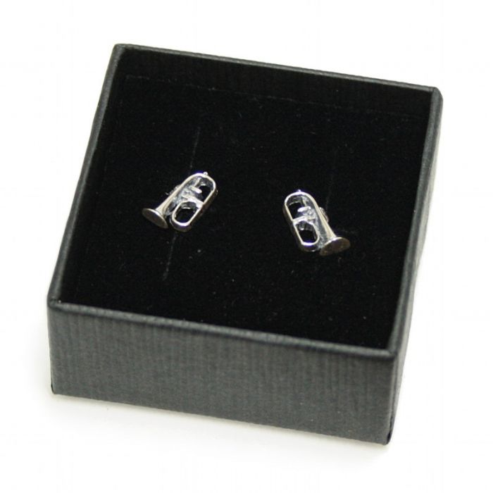 Mini Pendientes fliscorno plata