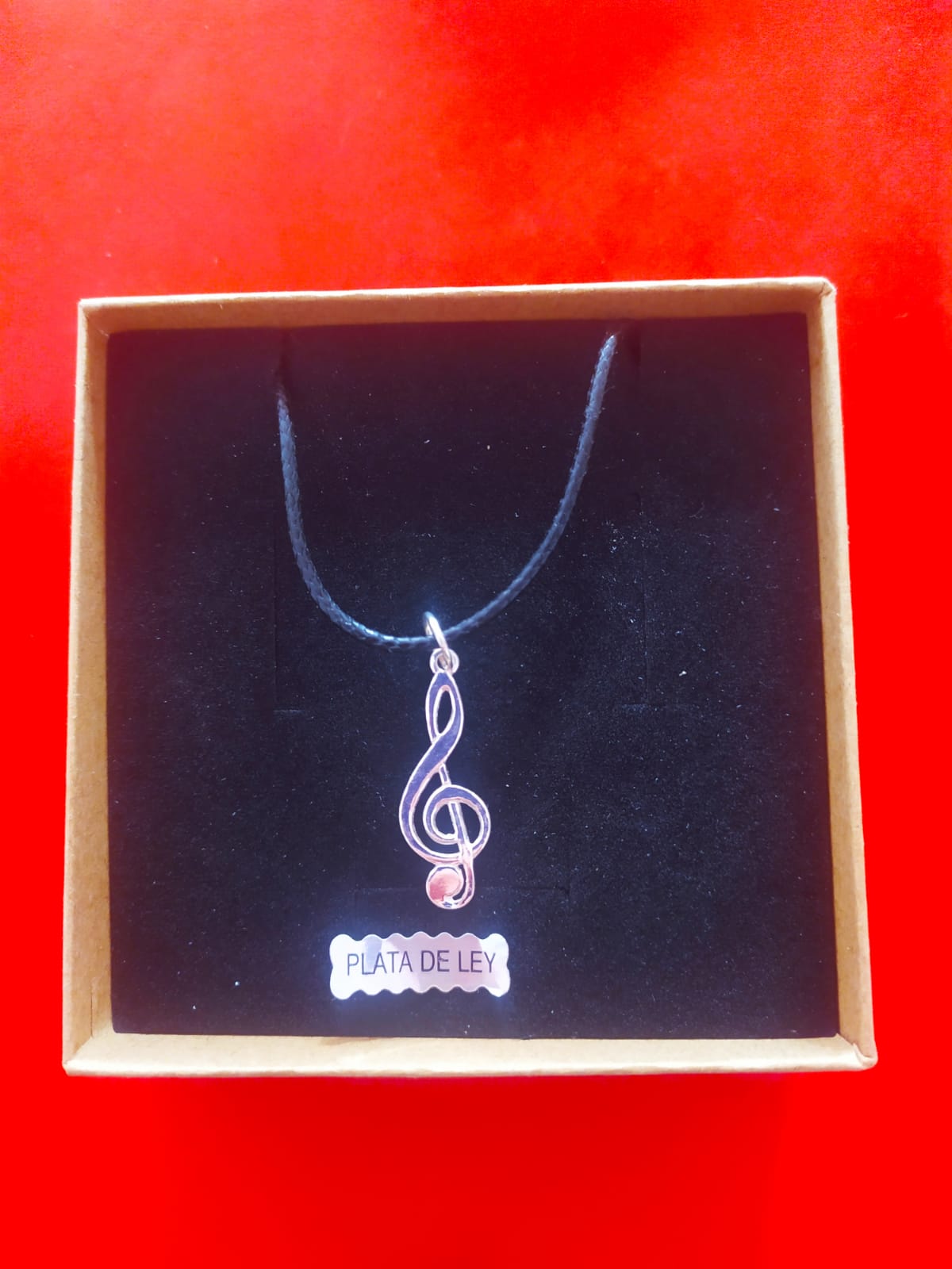 Colgante plata clave de sol