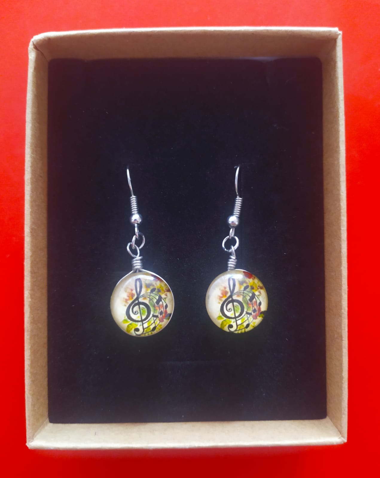 Pendientes 3D Clave de Sol