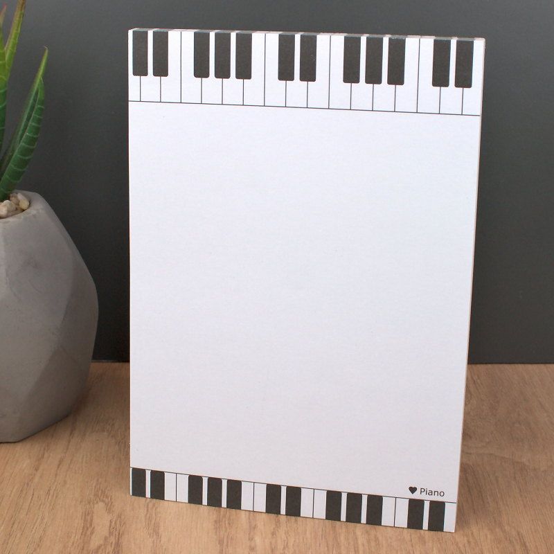 Bloc de notas A6 Piano