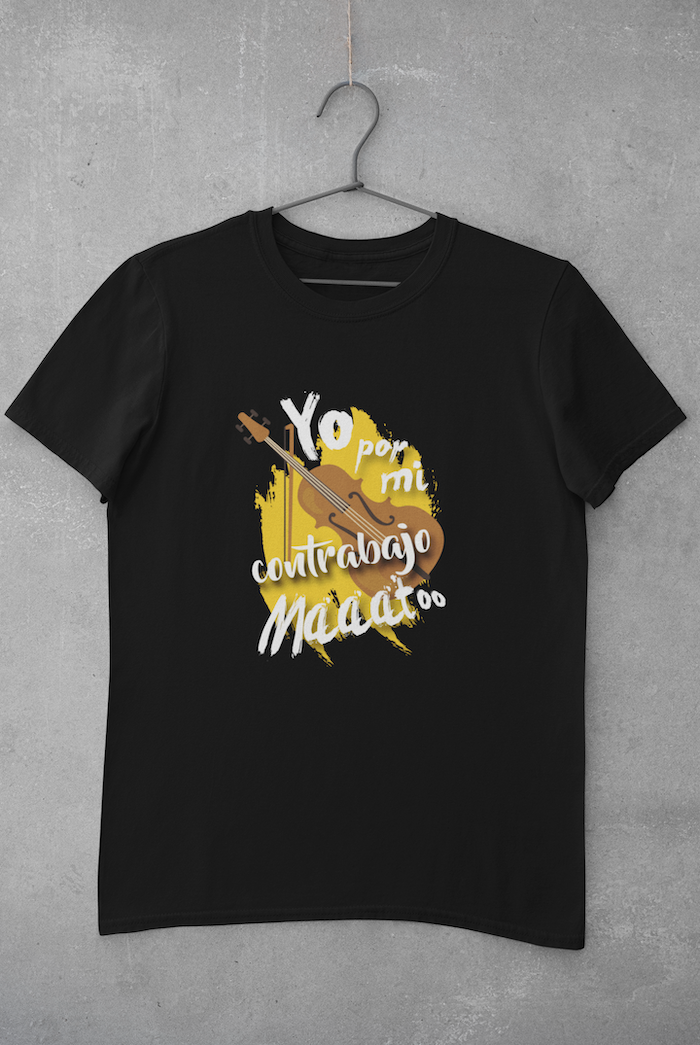 Camiseta contrabajo (Frase personalizada)