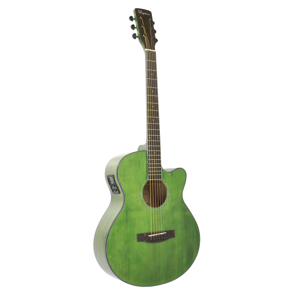Guitarra Acústica Electrificada DAYTONA Mini Jumbo Verde