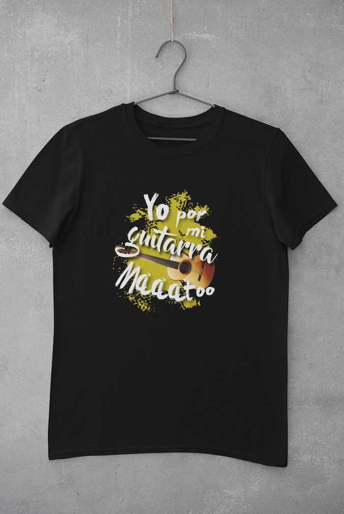 Camiseta guitarra clásica (Frase personalizada)