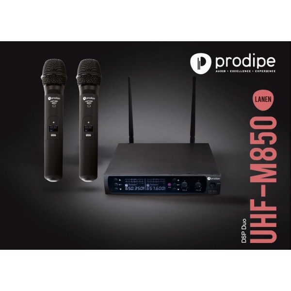 Pack 2 Micrófonos Inalámbricos PRODIPE M850