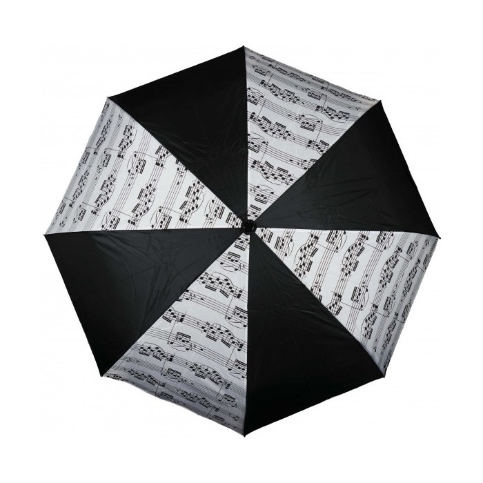 Paraguas Plegable Blanco y Negro