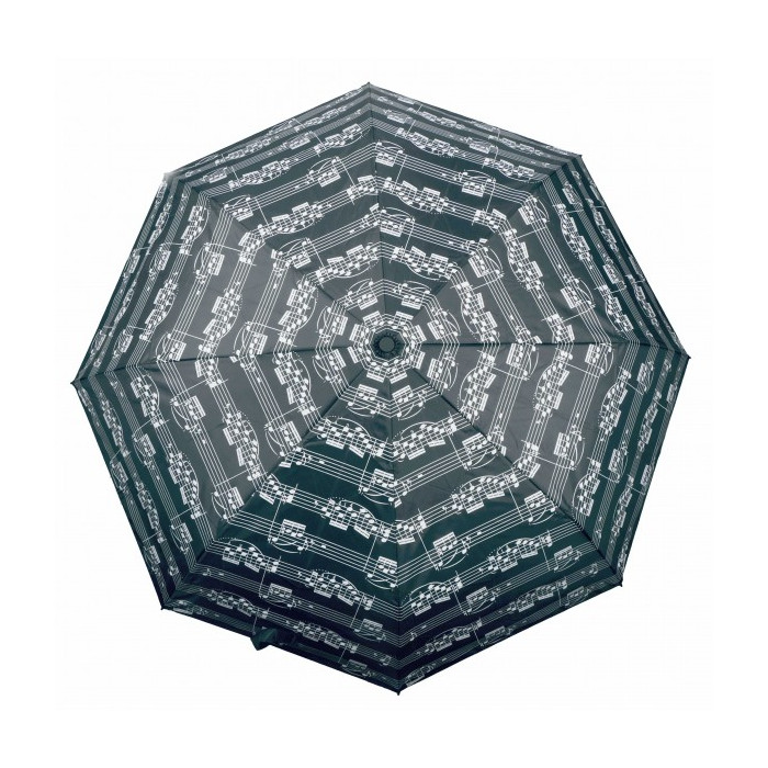 Paraguas Plegable Pentagramas Negro