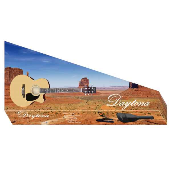 Pack Guitarra Acústica DAYTONA Mini Jumbo