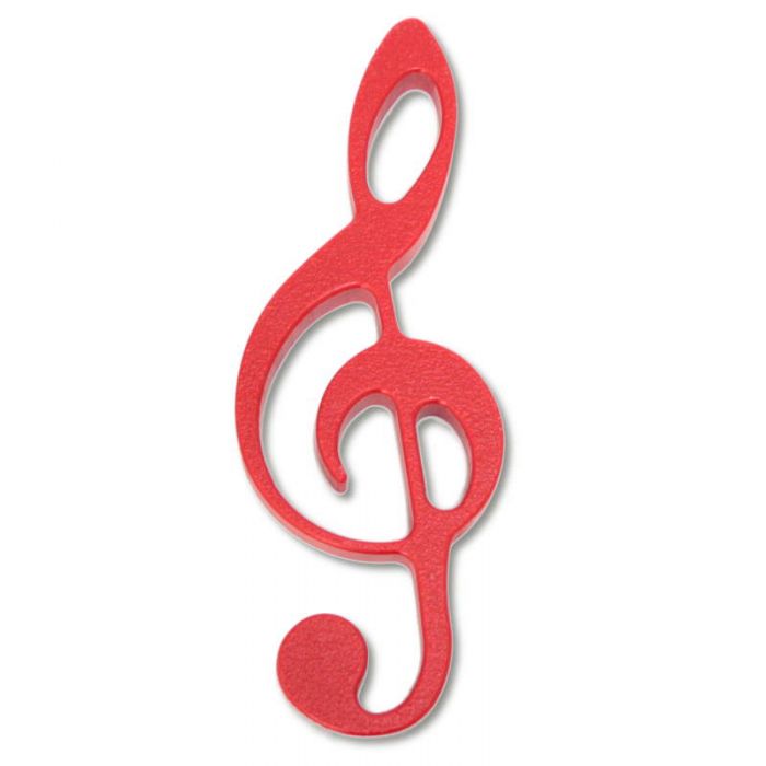 Salvamanteles clave de sol roja