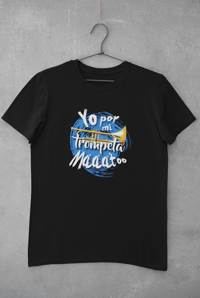 Camiseta trompeta (Frase personalizada)
