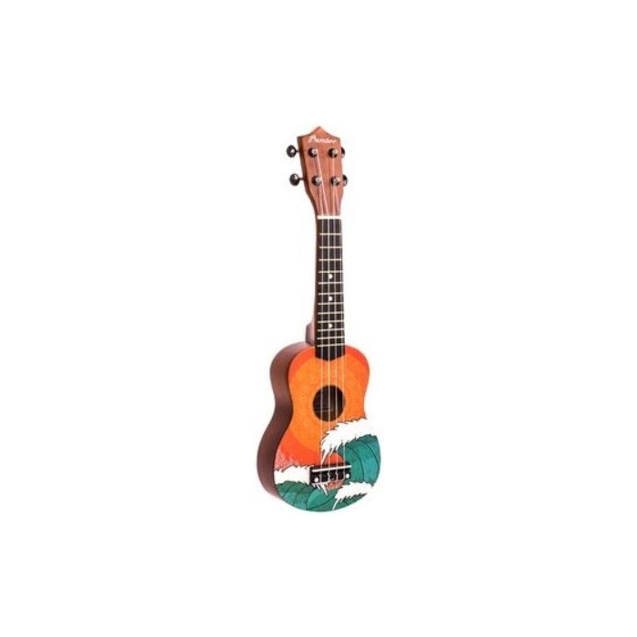 Ukelele Soprano Bamboo orange wave
