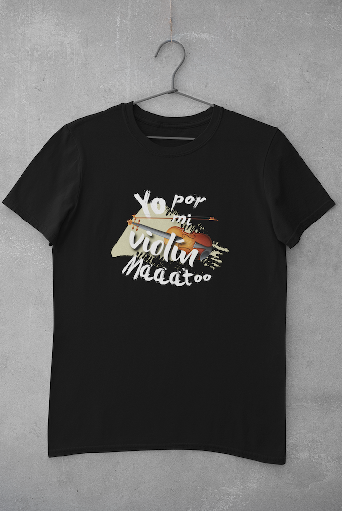 Camiseta violín (Frase personalizada)