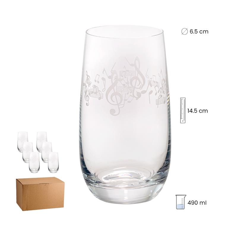 Set 6 vasos 49cl