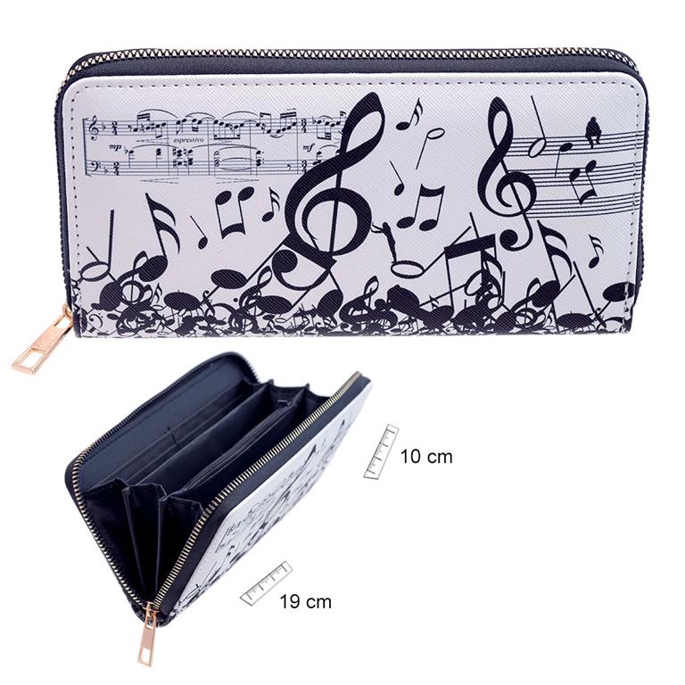 Monedero música 19x10cm