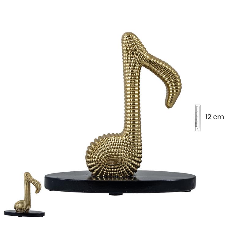 Figura corchea dorada 12cm