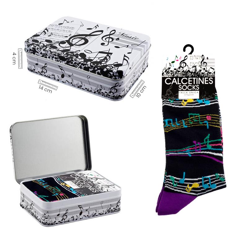 Calcetines partitura multicolor